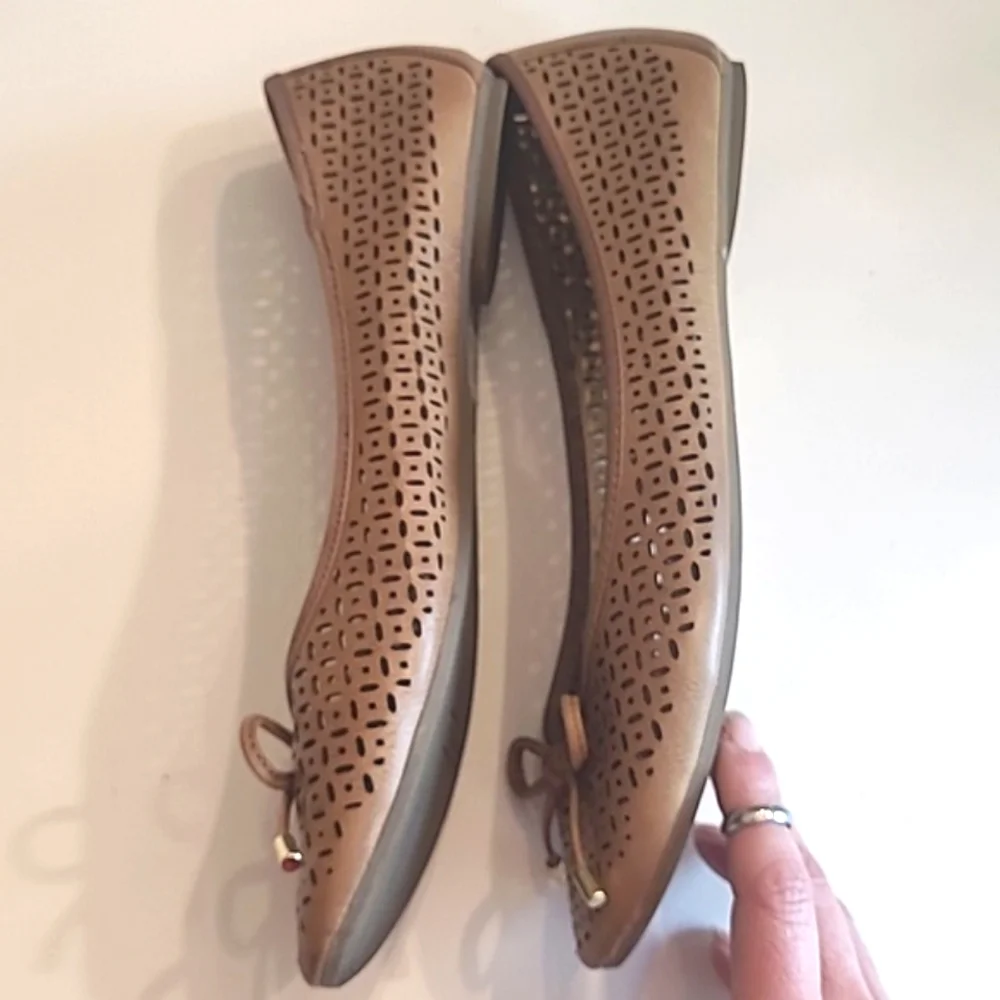 Kelly & Katie Ballet Jelly Flat Perforated Slip Resistant Flexible Slide On Flex